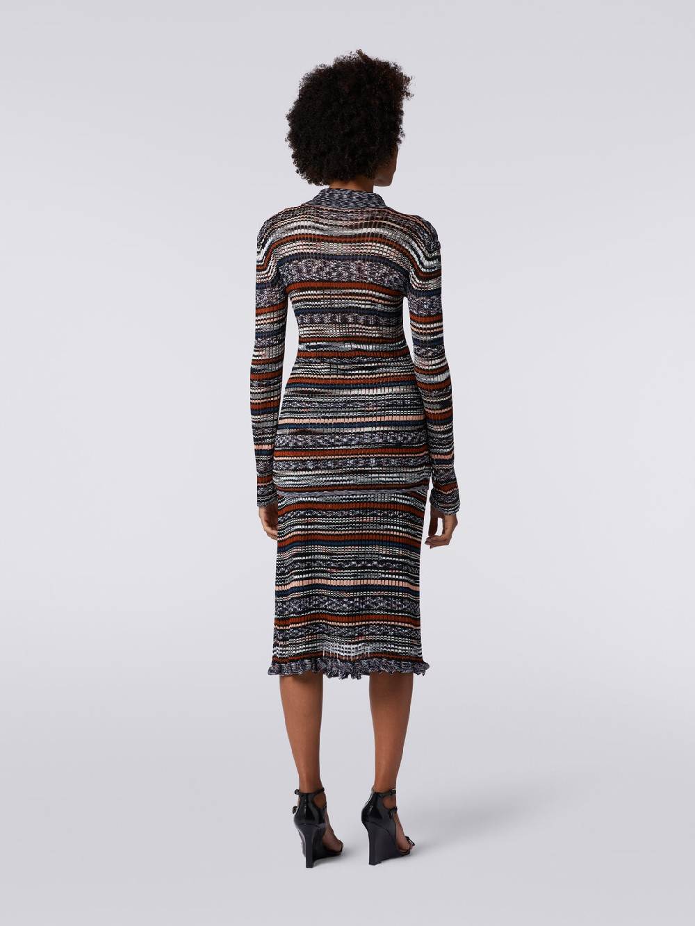 Missoni Gonna midi a costine in viscosa fiammata Nuovi prodotti