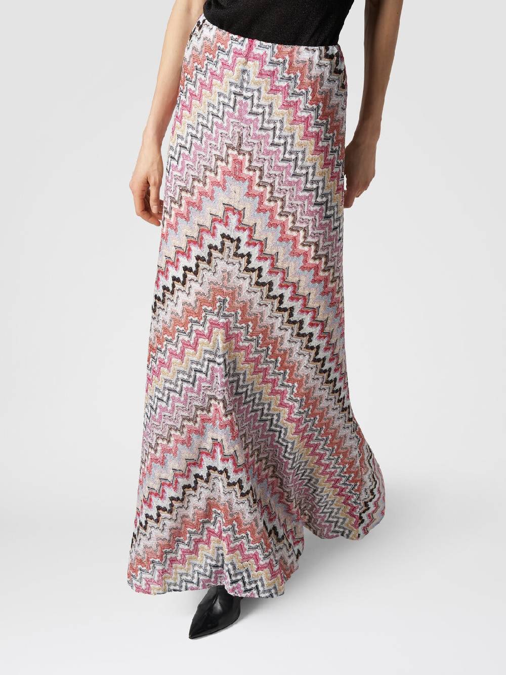 Missoni Gonna lunga in viscosa lamé zig zag Offerte stagionali
