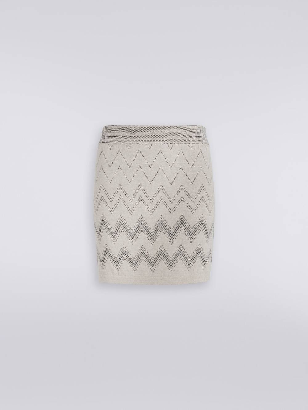 Missoni Minigonna in lana e viscosa zig zag con lurex Comprane uno, ottenene uno gratis