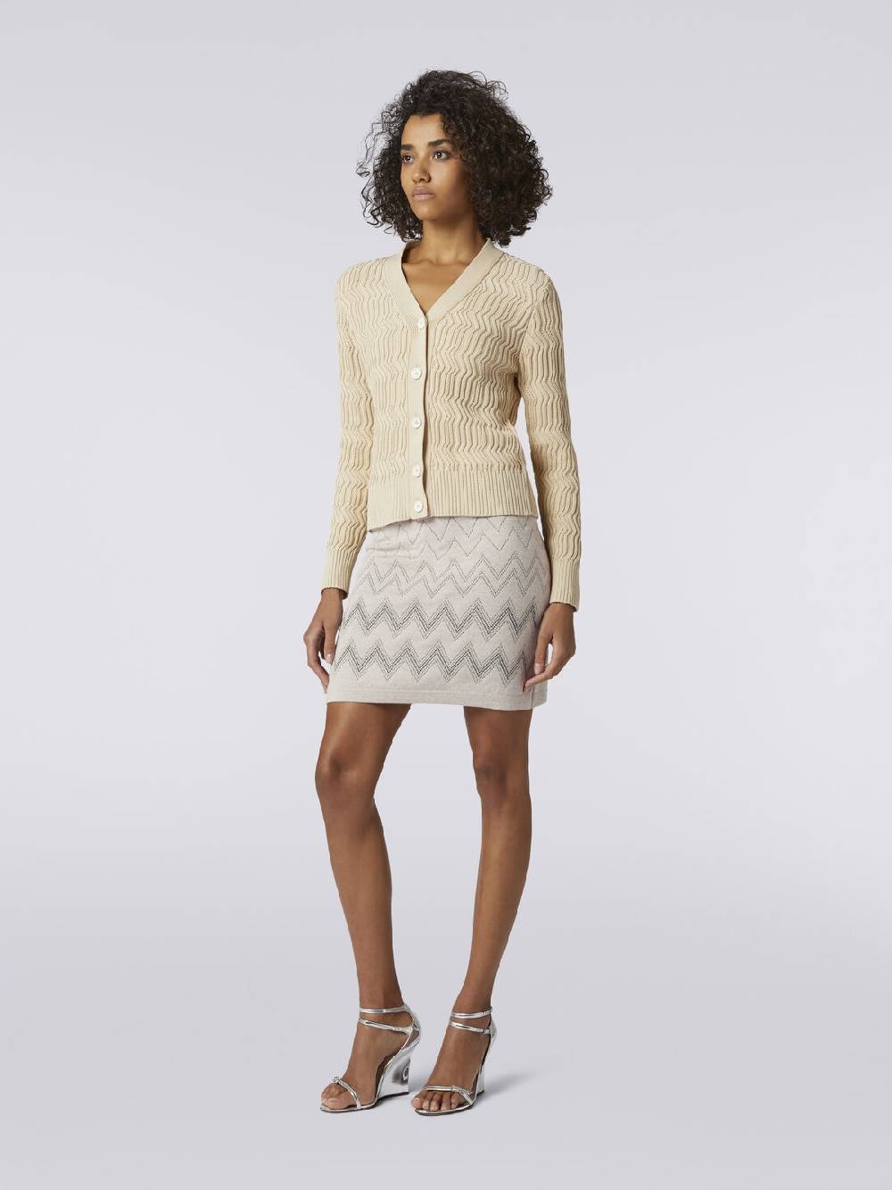 Missoni Minigonna in lana e viscosa zig zag con lurex Comprane uno, ottenene uno gratis