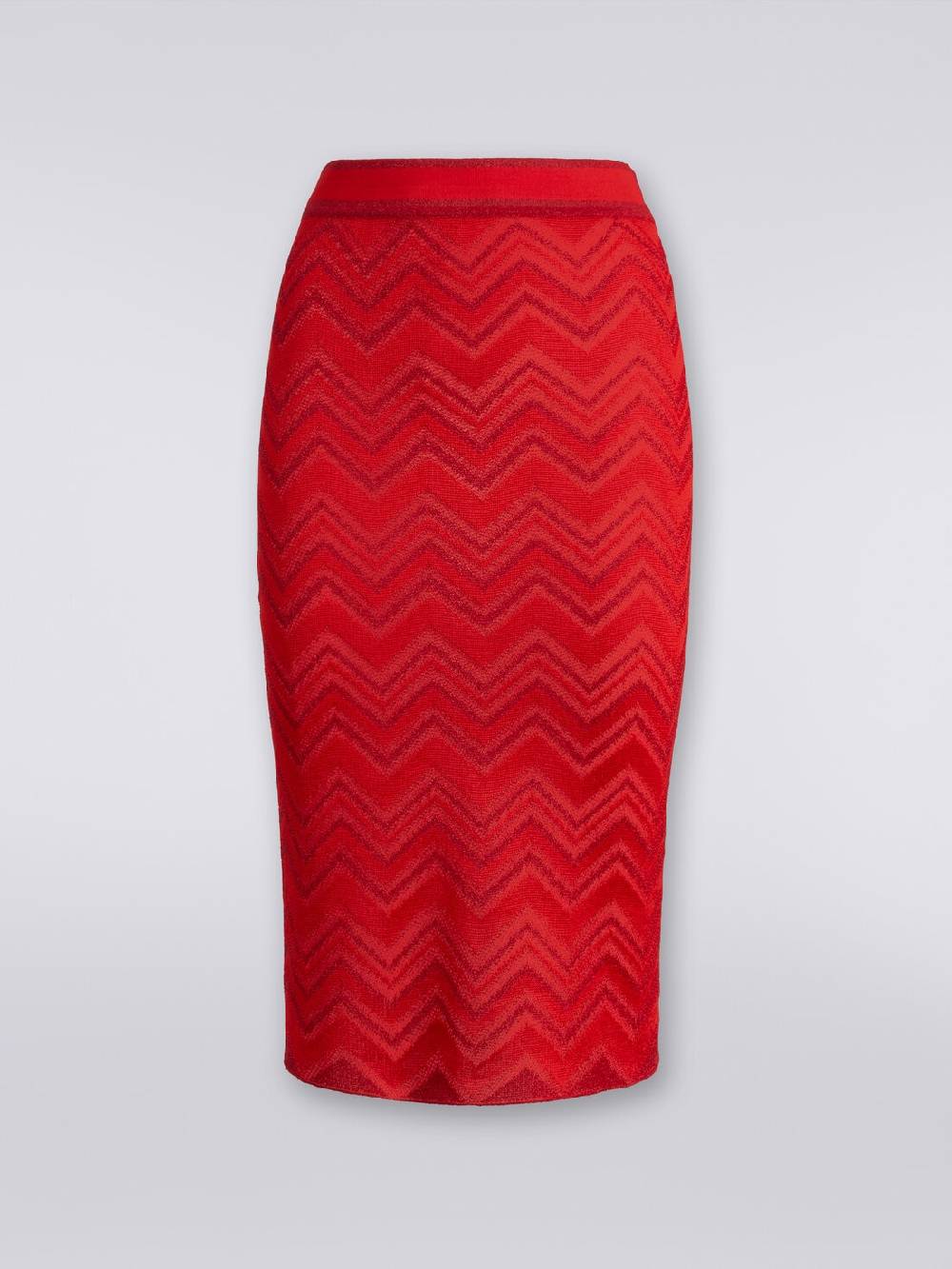 Missoni Gonna longuette in maglia zig zag con lurex Offerte speciali