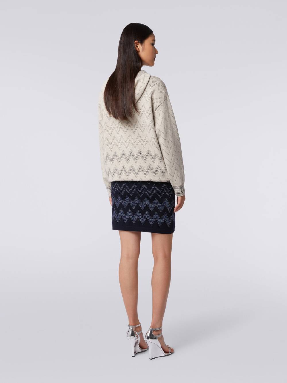 Missoni Minigonna in lana e viscosa zig zag con lurex Enormi risparmi