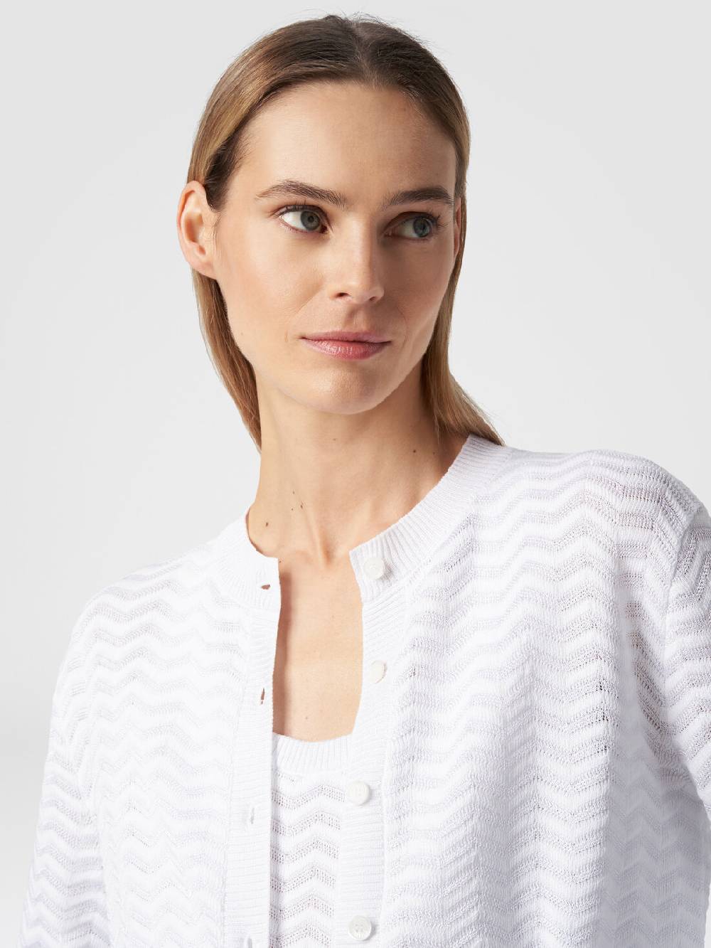 Missoni Cardigan in maglia di viscosa e cotone chevron Rilascio limitato