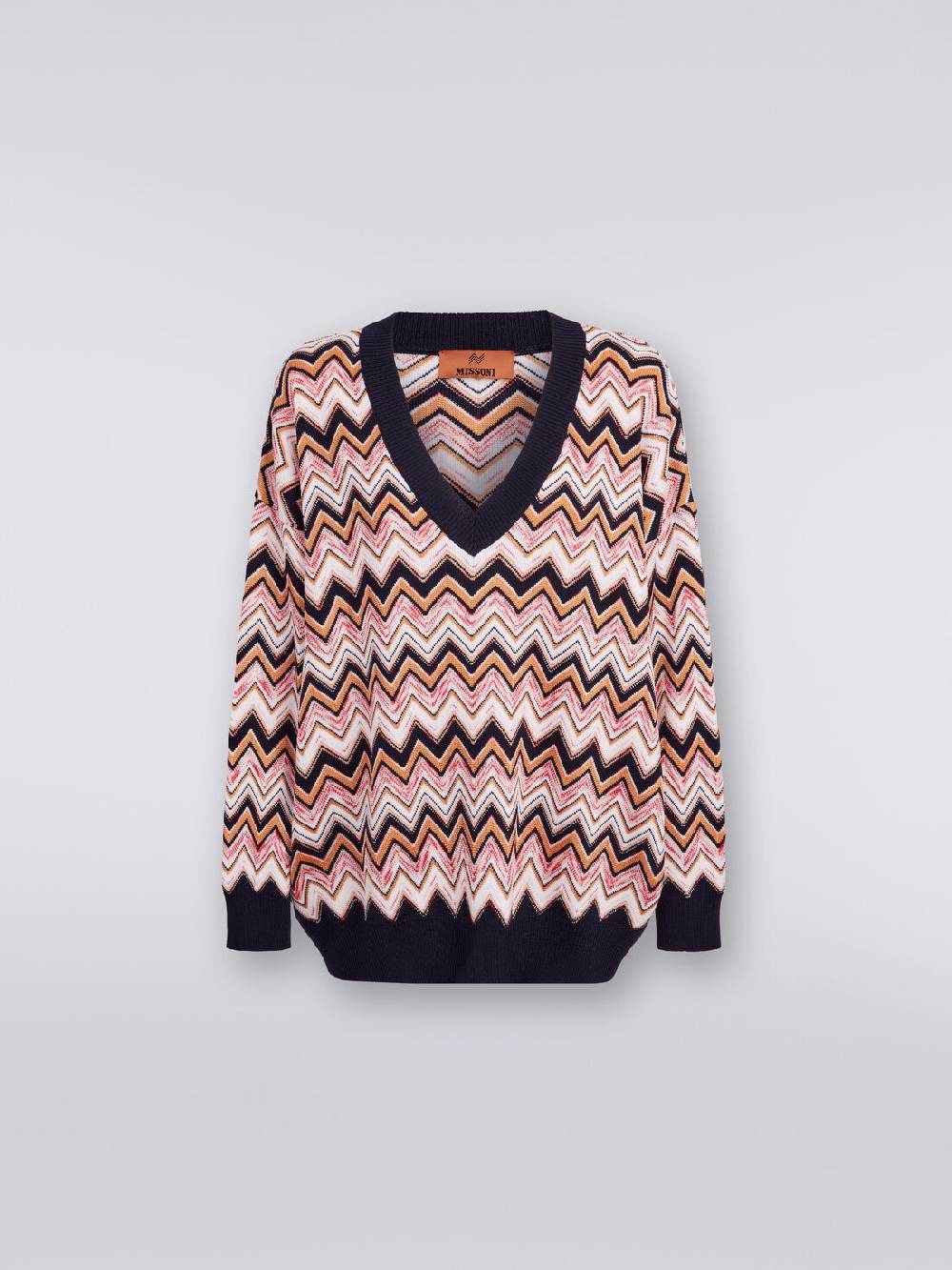 Missoni Maglia oversize zig zag con profili a contrasto ACQUISTA ORA