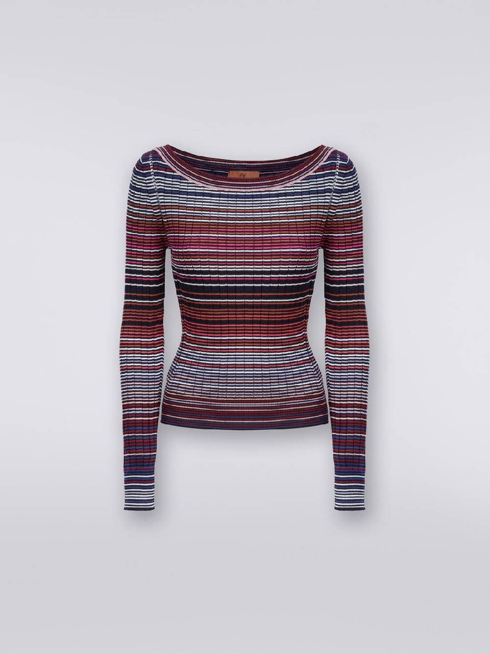 Missoni Pullover in cotone e viscosa a righe Ultimi due giorni