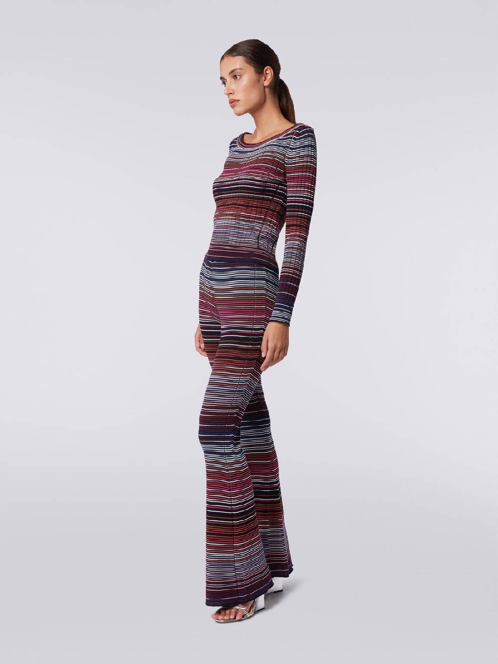 Missoni Pullover in cotone e viscosa a righe Ultimi due giorni