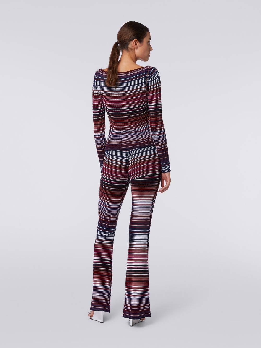 Missoni Pullover in cotone e viscosa a righe Ultimi due giorni