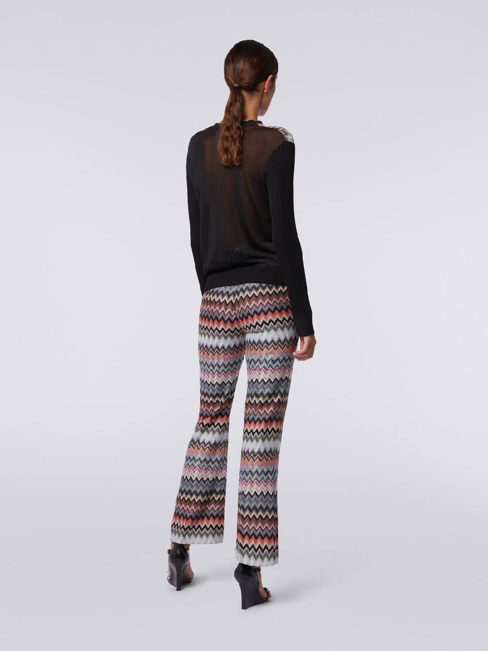 Missoni Pullover girocollo in viscosa zig zag Fino al 50% di sconto