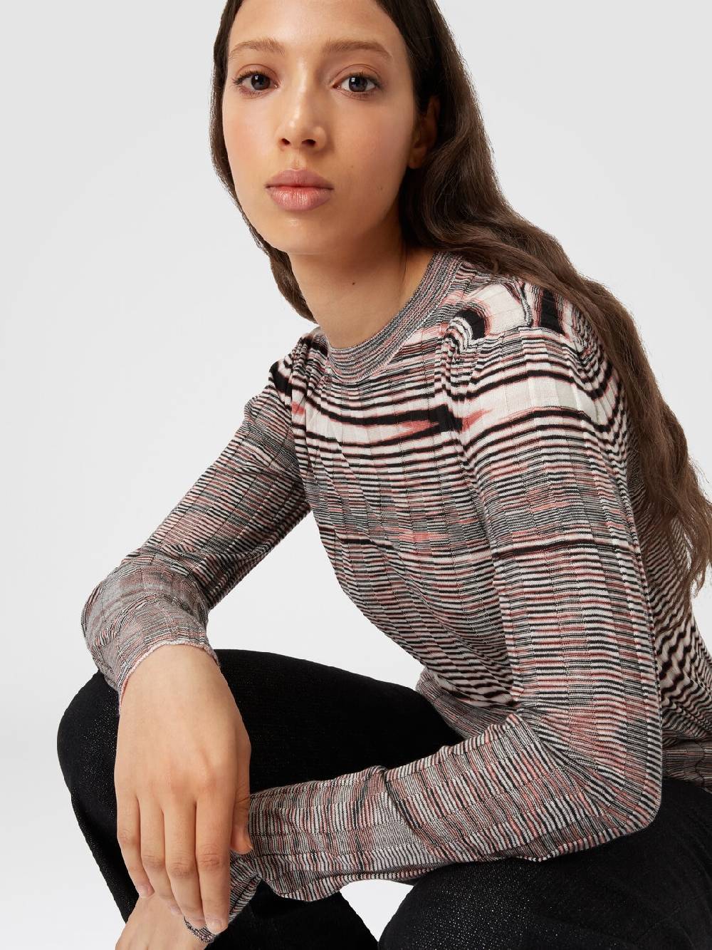 Missoni Maglia girocollo in cashmere e seta fiammata Fino al 65% di sconto