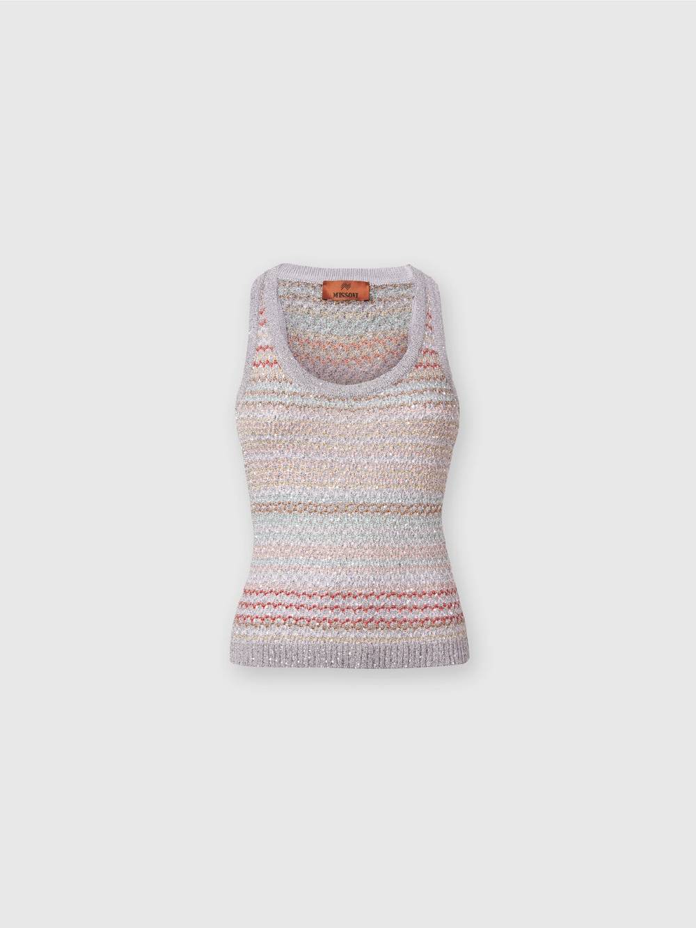 Missoni Canottiera in maglia a rete con applicazione di paillettes Sostegno trimestrale