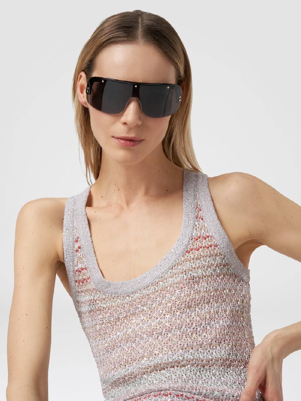 Missoni Canottiera in maglia a rete con applicazione di paillettes Sostegno trimestrale