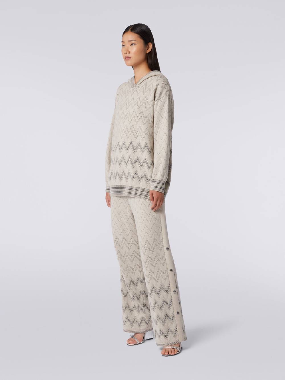 Missoni Pullover in misto lana zig zag con lurex Enormi sconti