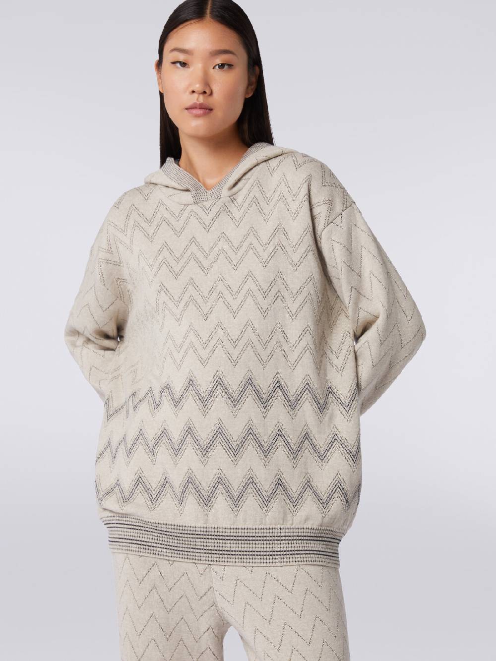 Missoni Pullover in misto lana zig zag con lurex Enormi sconti