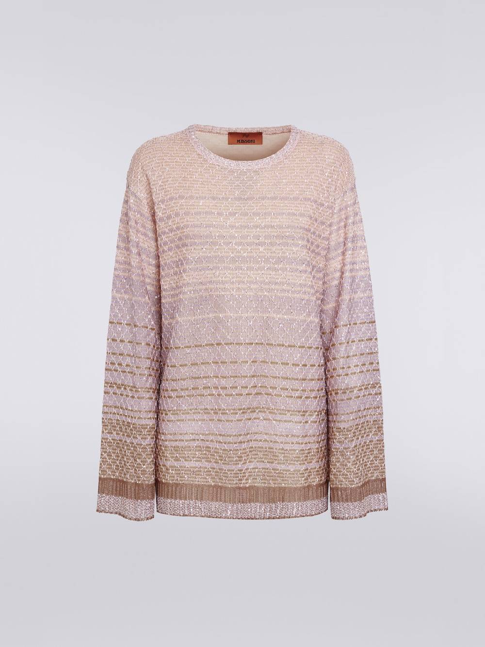 Missoni Pullover girocollo in misto viscosa dégradé con paillettes Trasporto libero internazionale