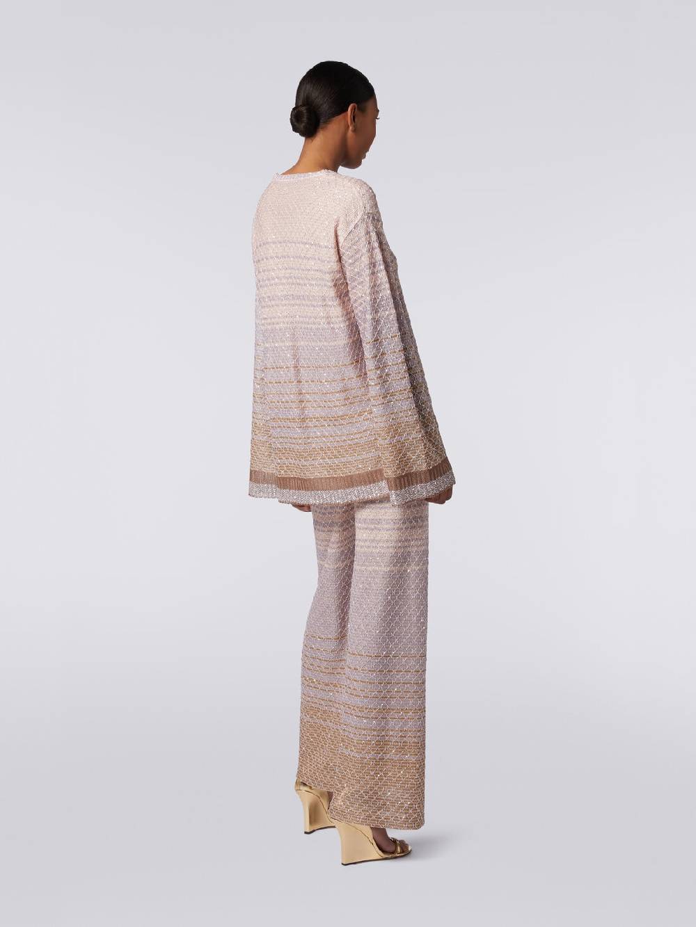 Missoni Pullover girocollo in misto viscosa dégradé con paillettes Trasporto libero internazionale