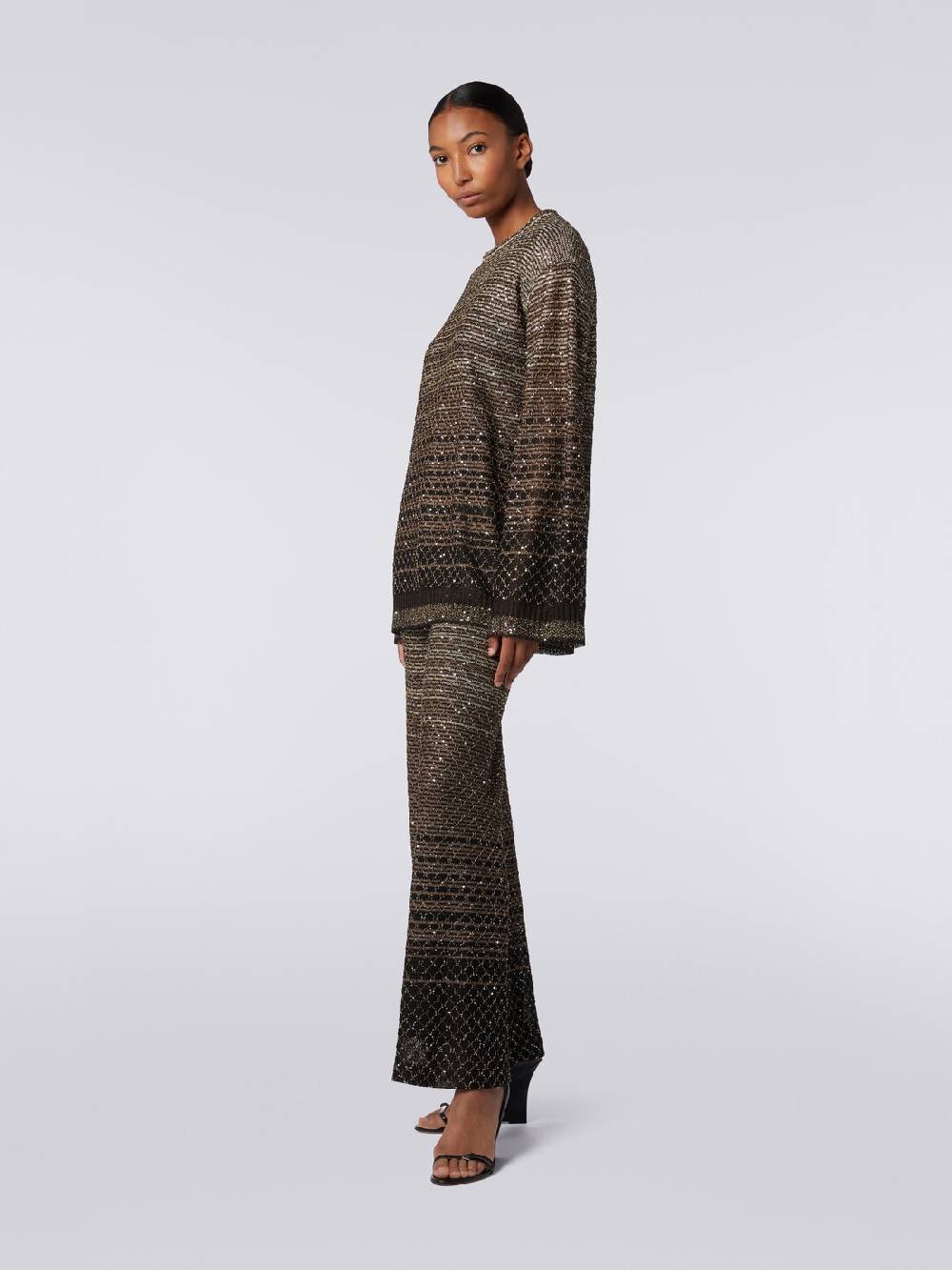 Missoni Pullover girocollo in misto viscosa dégradé con paillettes Officina