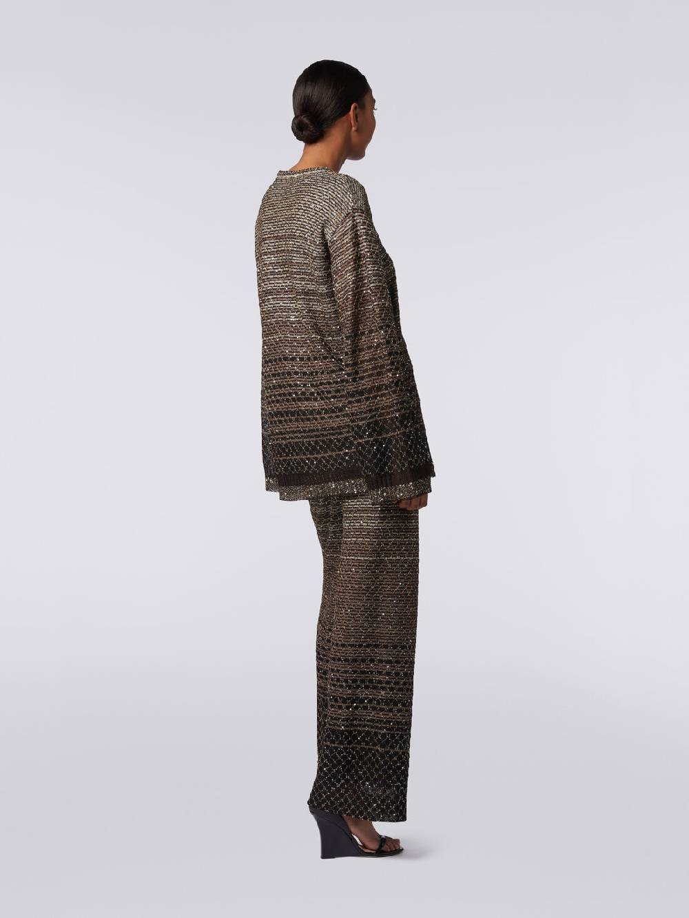 Missoni Pullover girocollo in misto viscosa dégradé con paillettes Officina