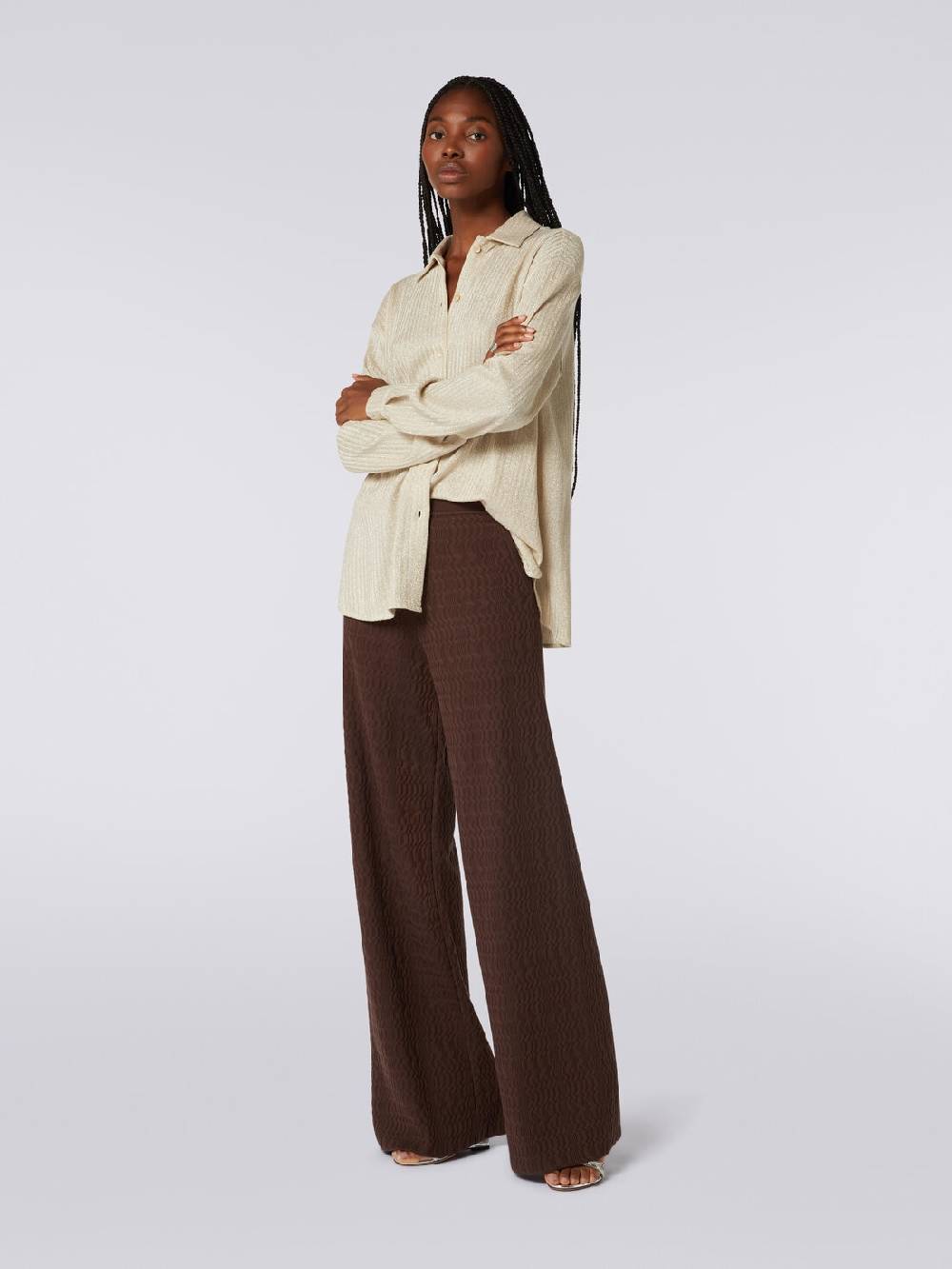 Missoni Pantaloni a palazzo in cotone 50% di sconto per tempo limitato