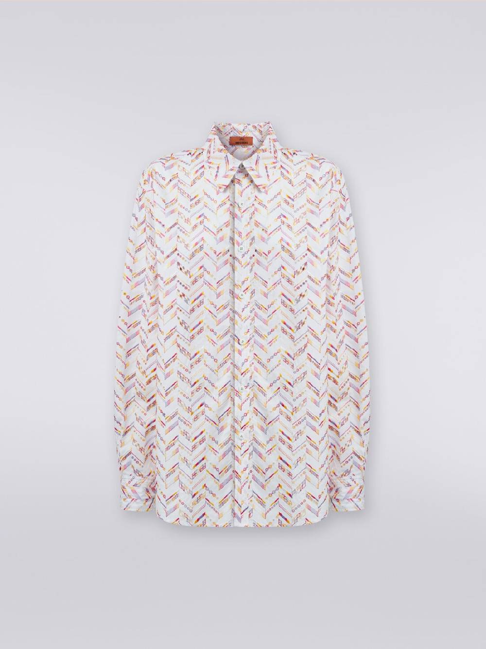 Missoni Camicia in popeline di cotone con pizzo sangallo Sconti questo mese