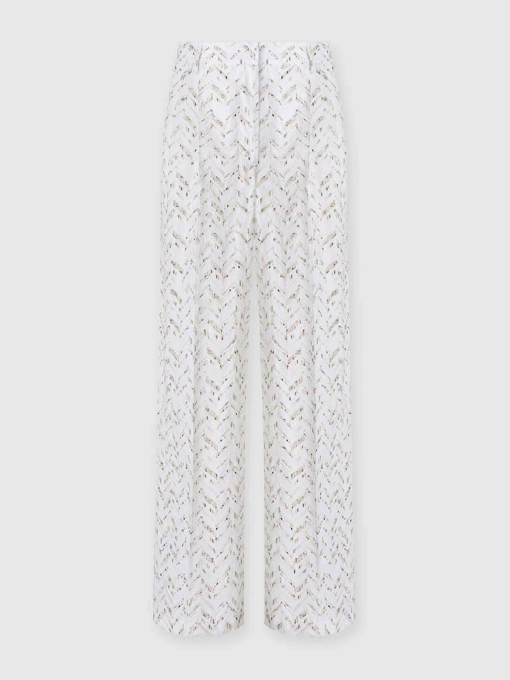 Missoni Pantaloni in popeline di cotone con pizzo sangallo Italy
