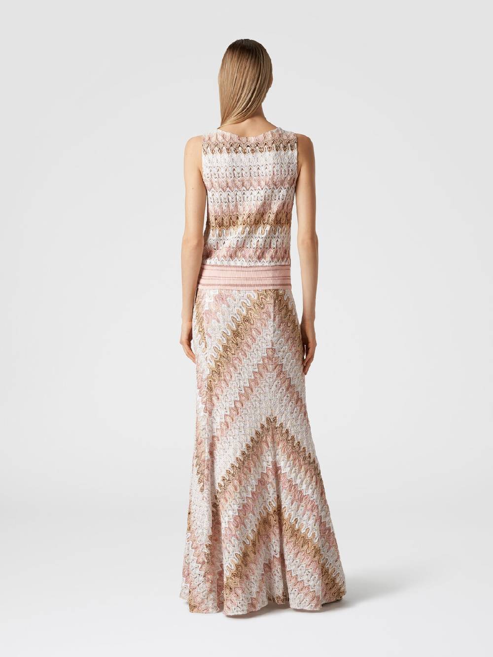 Missoni Gonna lunga in misto viscosa lamé effetto pizzo In Linea