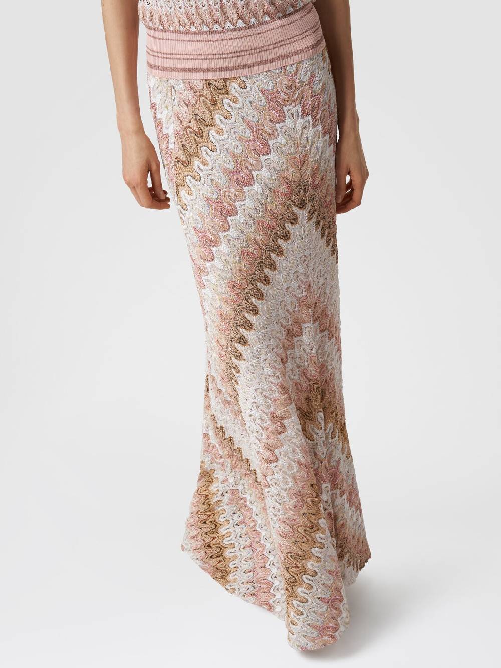 Missoni Gonna lunga in misto viscosa lamé effetto pizzo In Linea