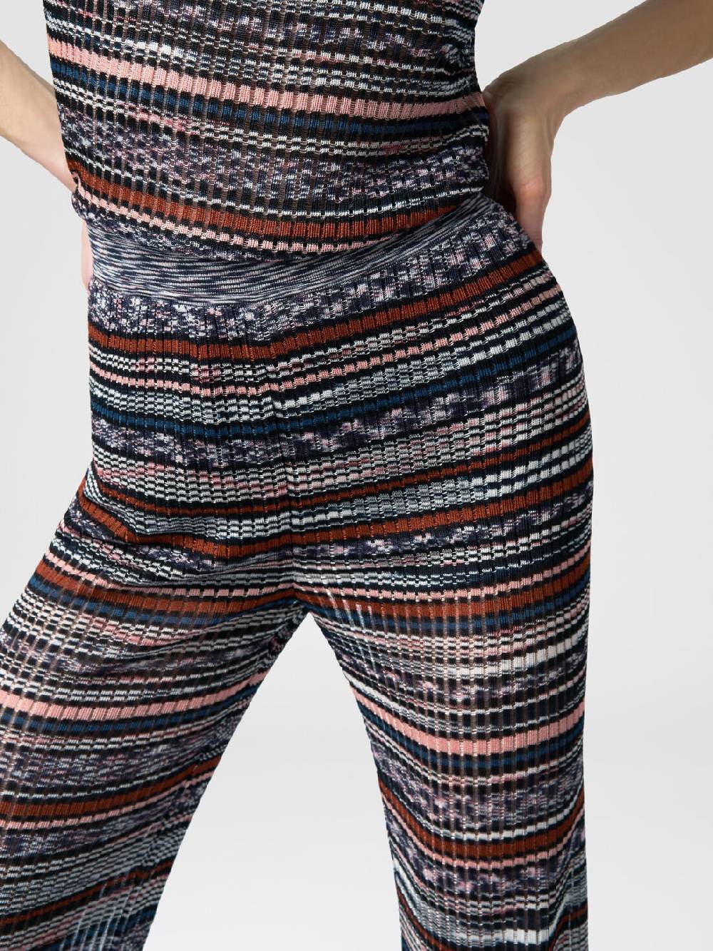 Missoni Pantaloni a costine in maglia di viscosa fiammata Spedizione Gratuita