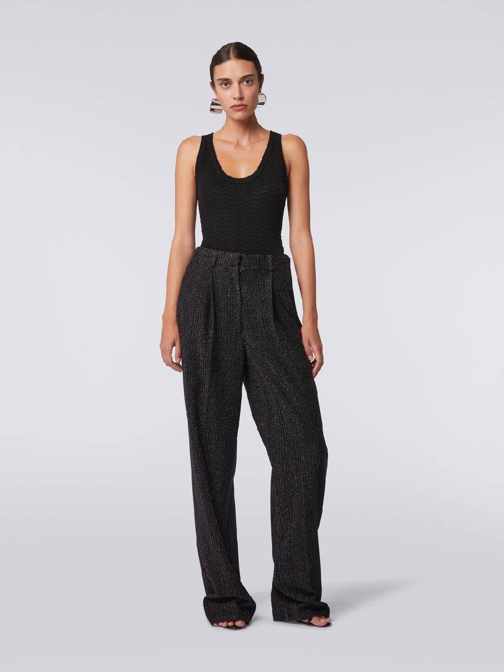Missoni Pantaloni in misto viscosa lamé Pezzi Unici