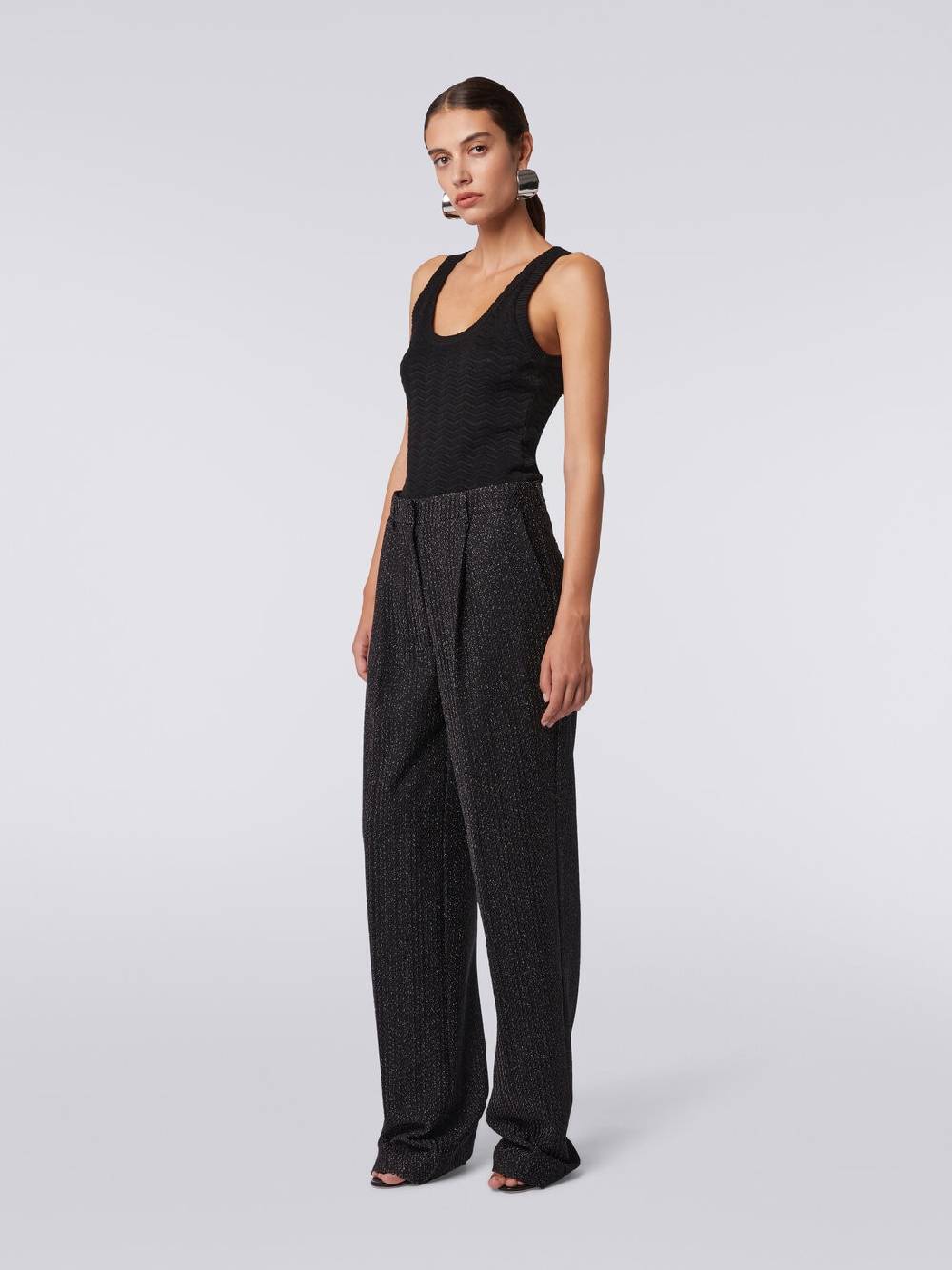 Missoni Pantaloni in misto viscosa lamé Pezzi Unici