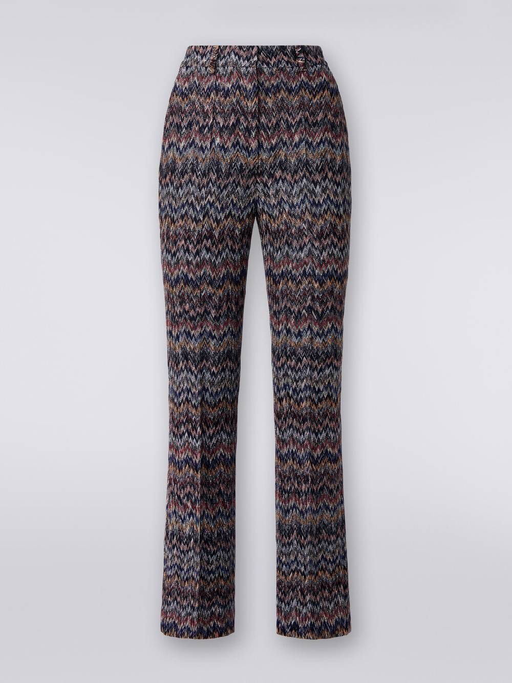 Missoni Pantaloni cropped in misto viscosa lamé zig zag Qualità Garantita
