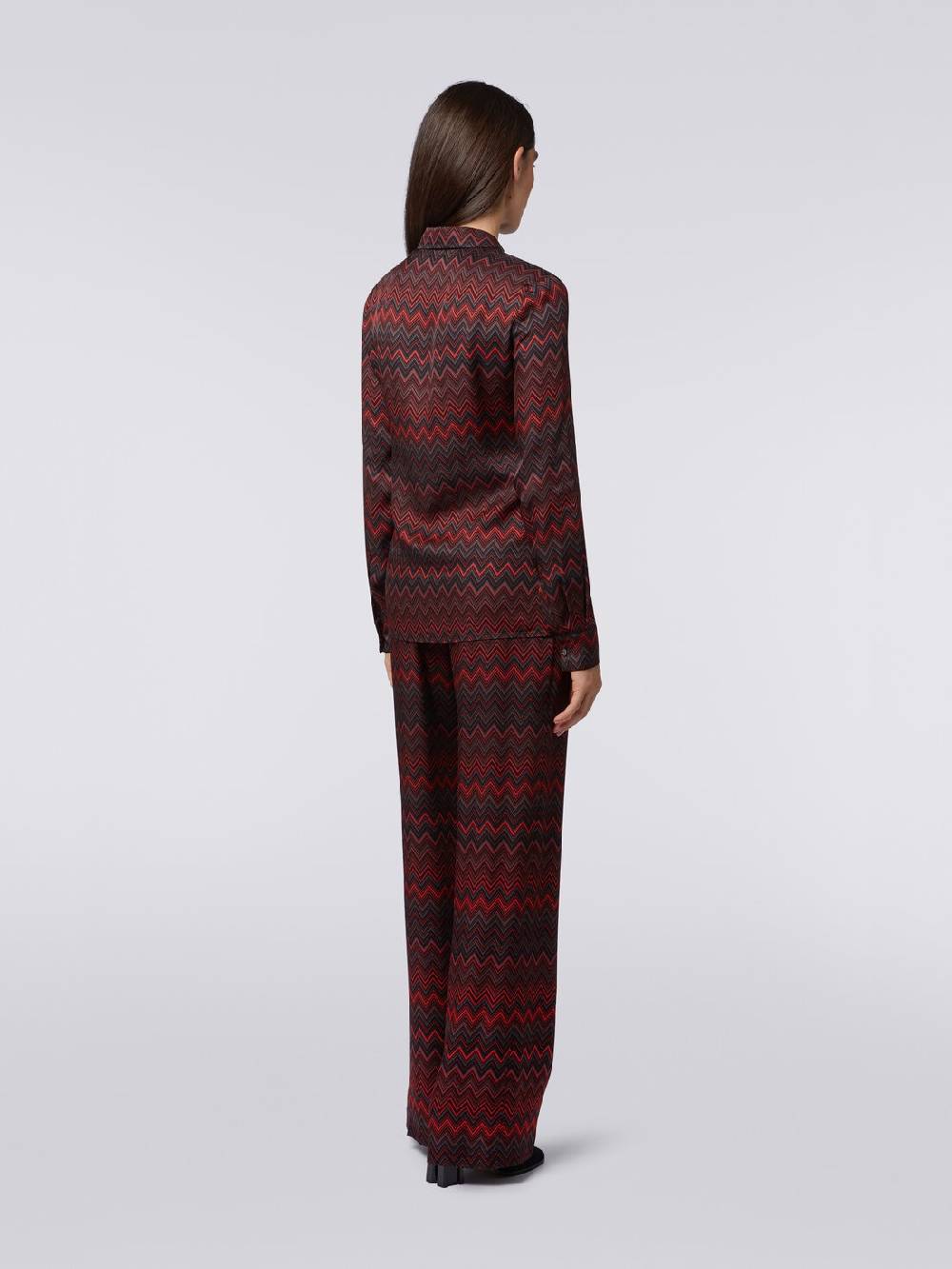 Missoni Pantaloni in viscosa jacquard a zig zag Negozi Online