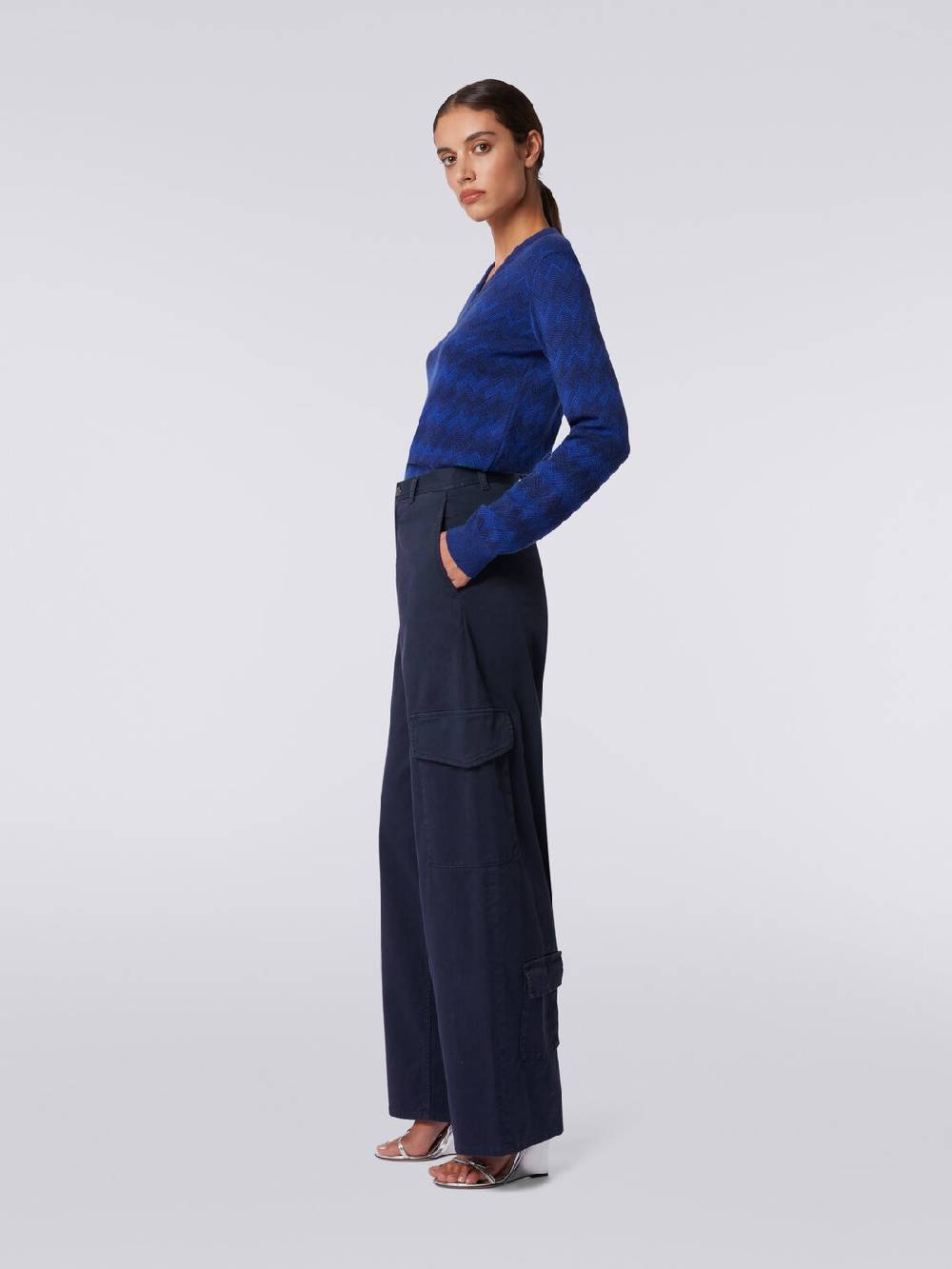 Missoni Pantaloni cargo in cotone Consegna Veloce