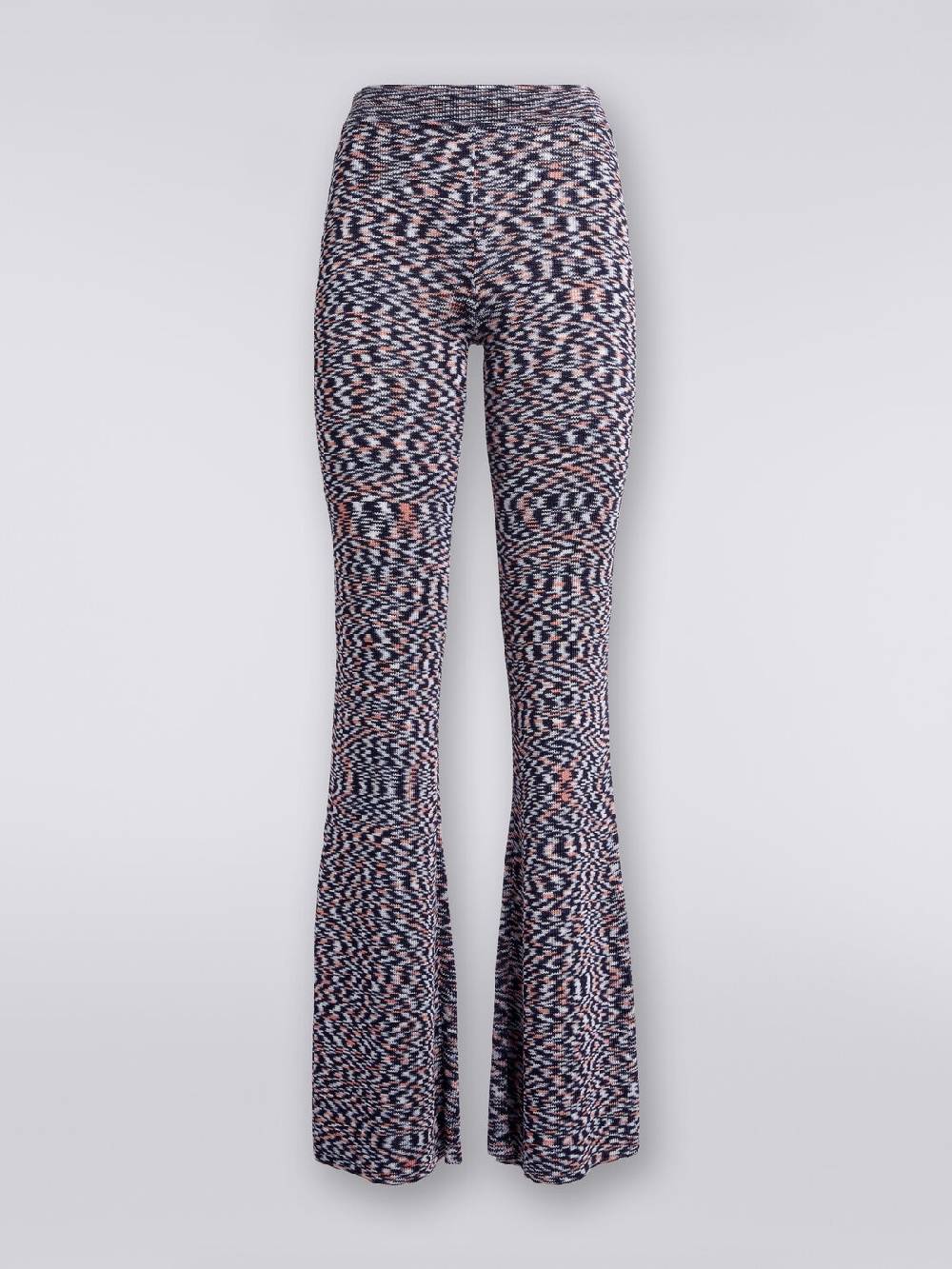 Missoni Pantaloni flare in misto viscosa fiammata Promozione Limitata