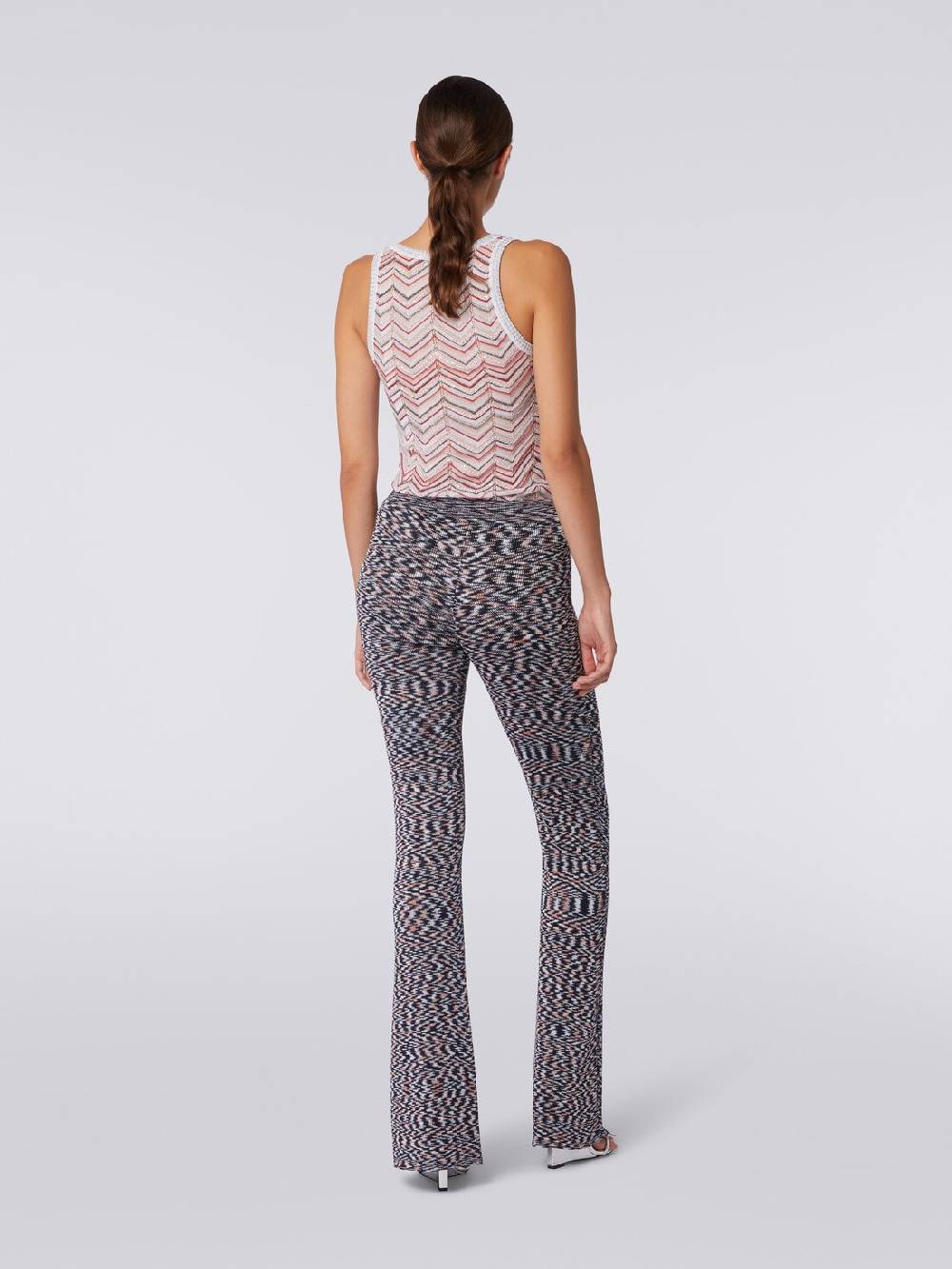 Missoni Pantaloni flare in misto viscosa fiammata Promozione Limitata