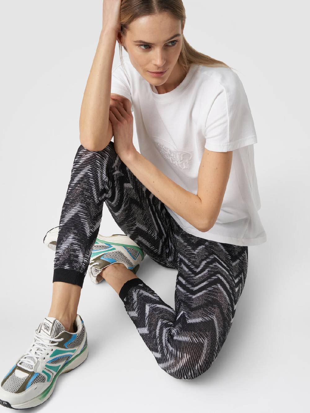 Missoni Leggings in maglia con lurex e logo Affare Del Giorno