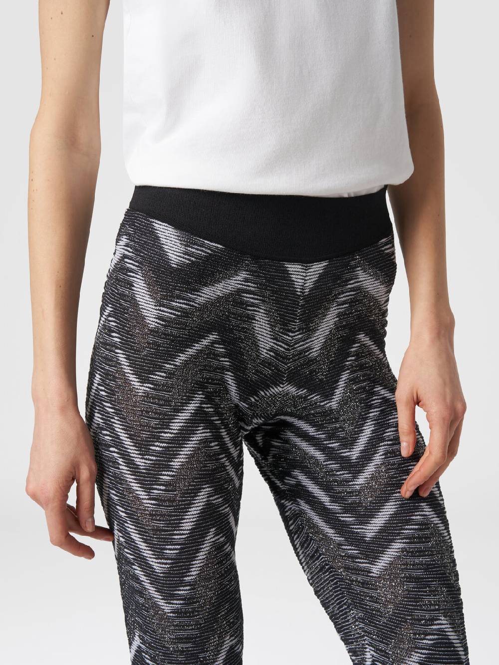 Missoni Leggings in maglia con lurex e logo Affare Del Giorno