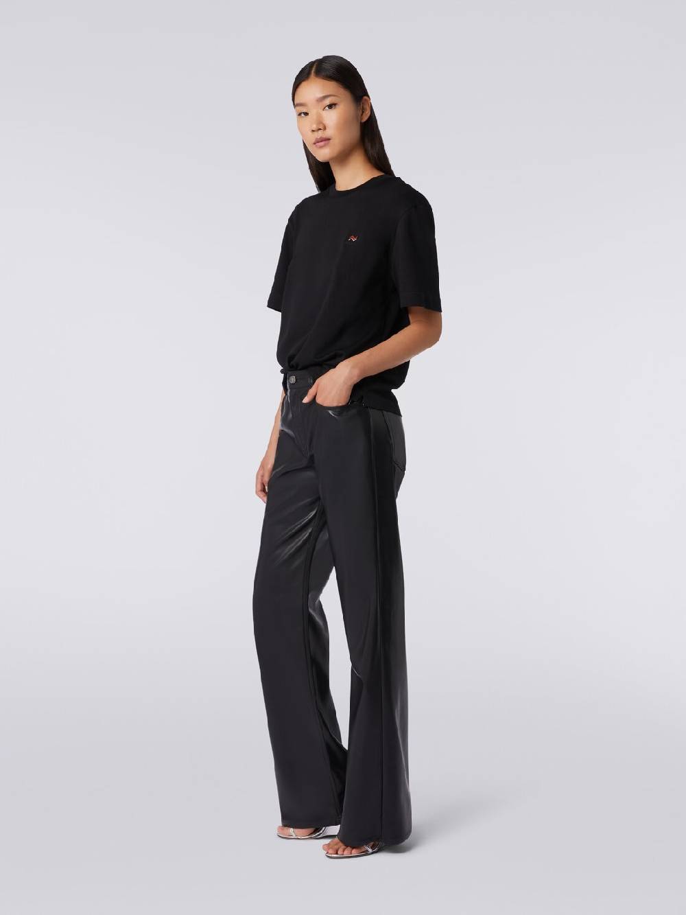Missoni Pantaloni cinque tasche in ecopelle Sottocosto