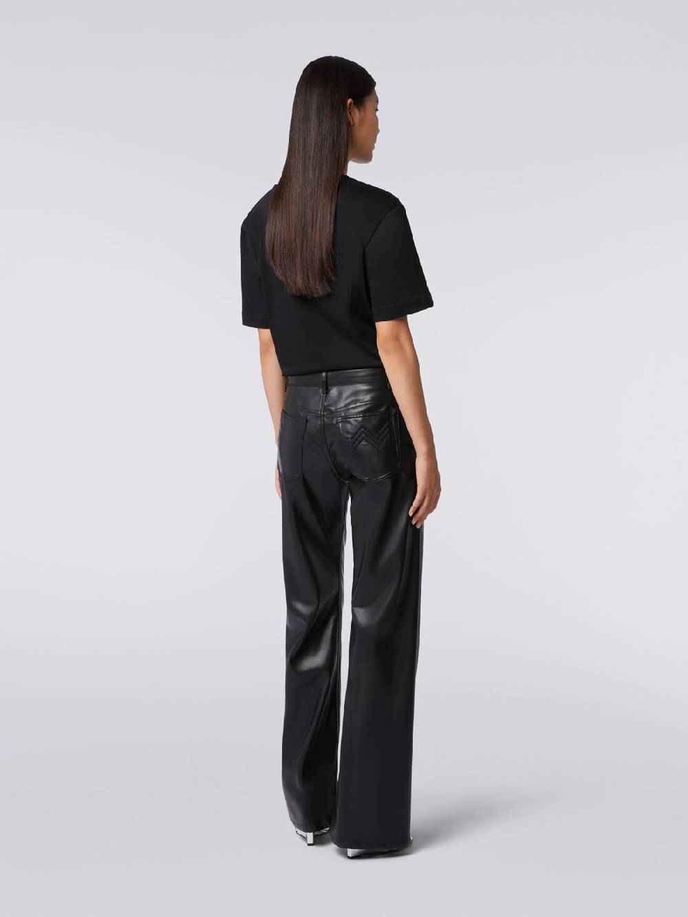 Missoni Pantaloni cinque tasche in ecopelle Sottocosto