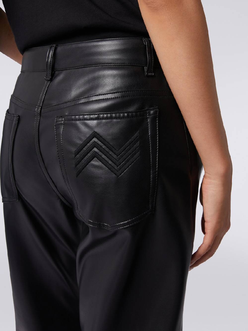 Missoni Pantaloni cinque tasche in ecopelle Sottocosto
