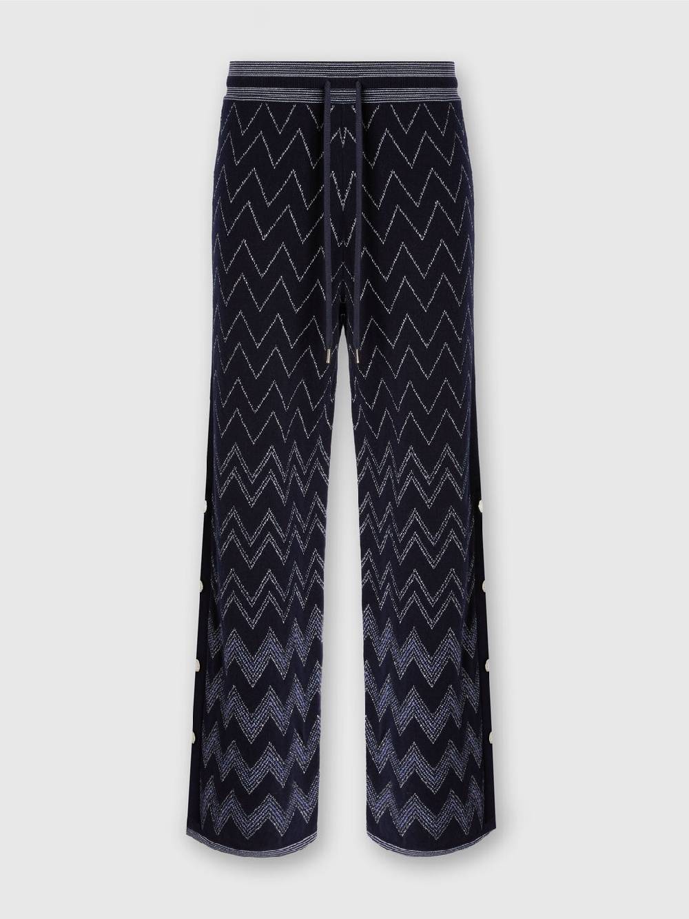 Missoni Joggers in lana e viscosa zig zag con lurex Offerta