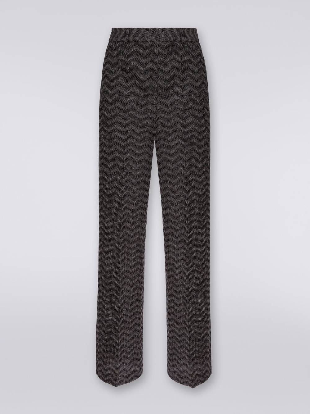 Missoni Pantaloni dritti in cotone chevron Economico