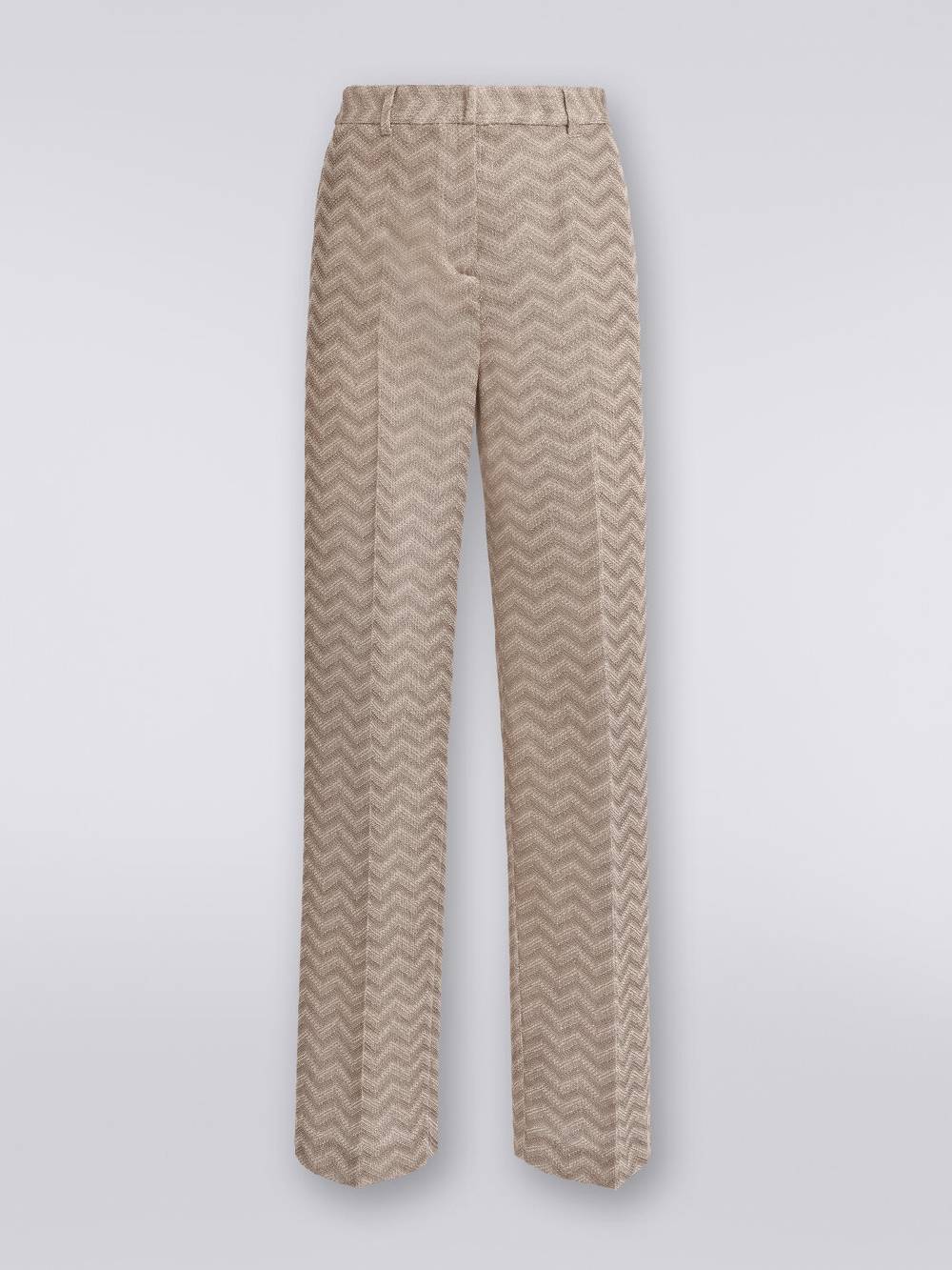 Missoni Pantaloni dritti in cotone chevron Online