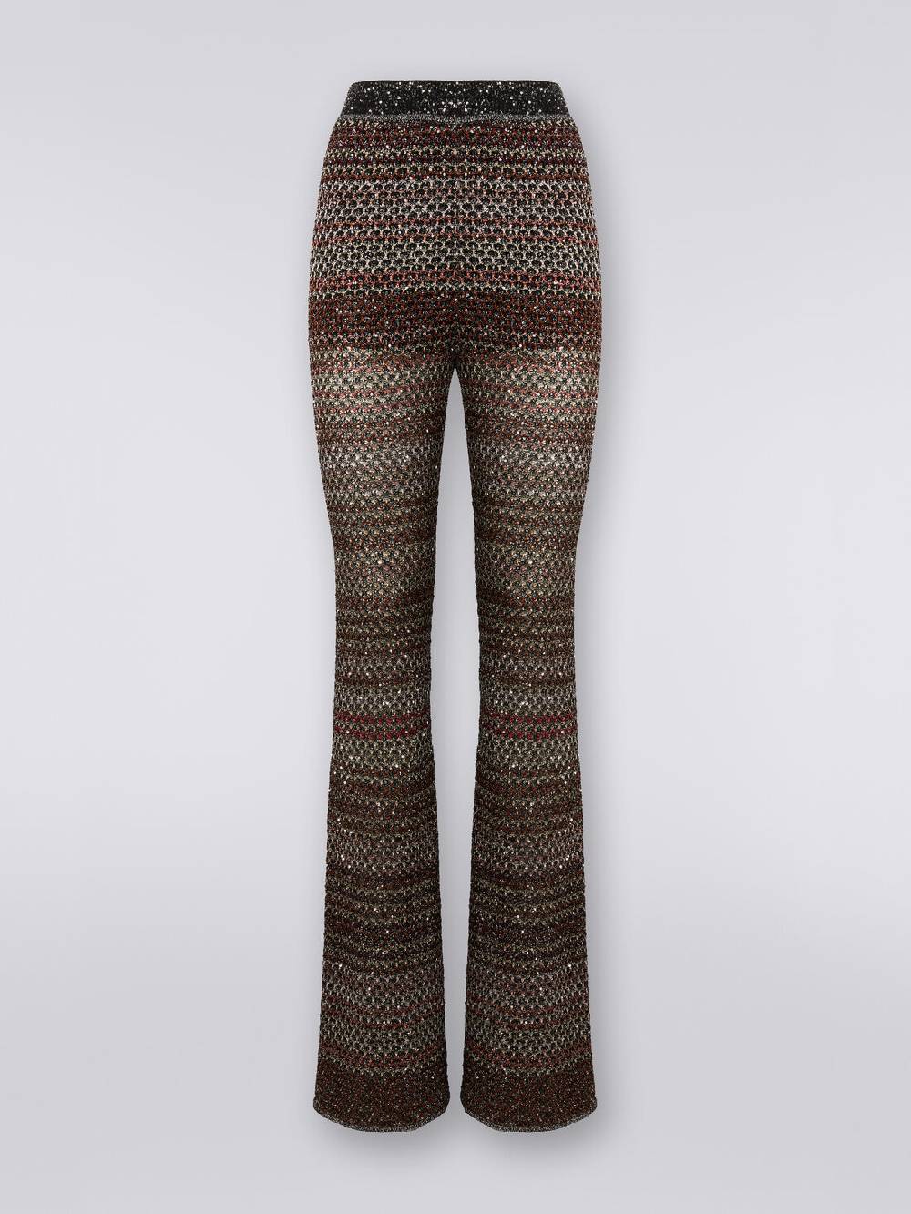 Missoni Pantaloni in maglia a rete con applicazione di paillettes Outlet