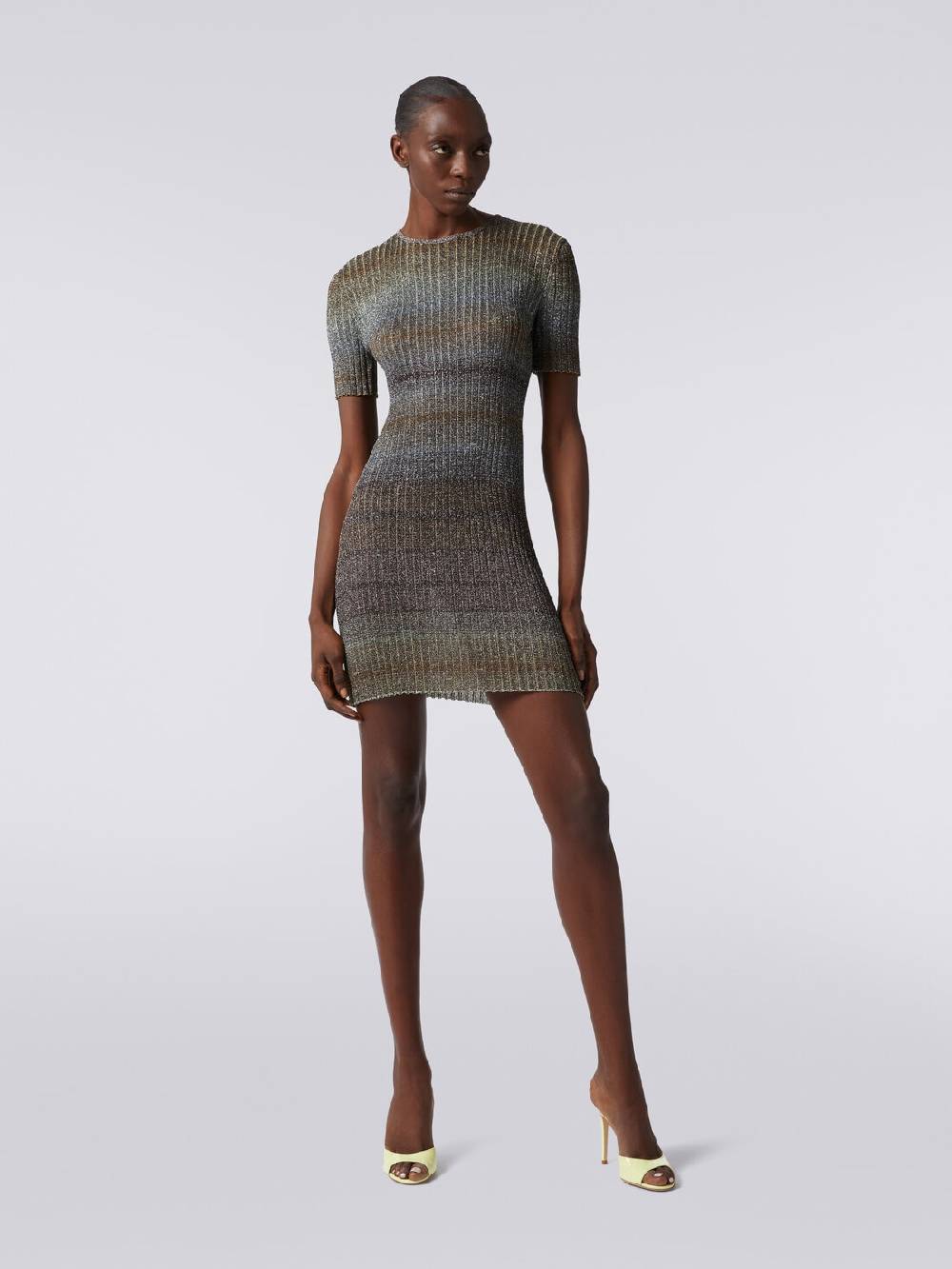 Missoni Mini-abito girocollo a costine con lurex Offerte