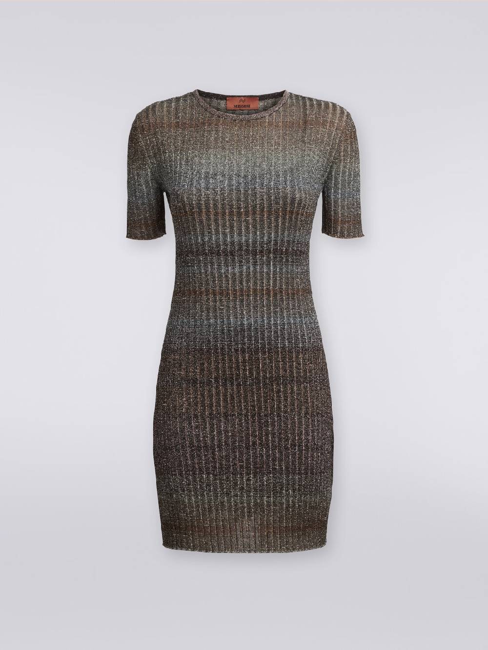 Missoni Mini-abito girocollo a costine con lurex Offerte