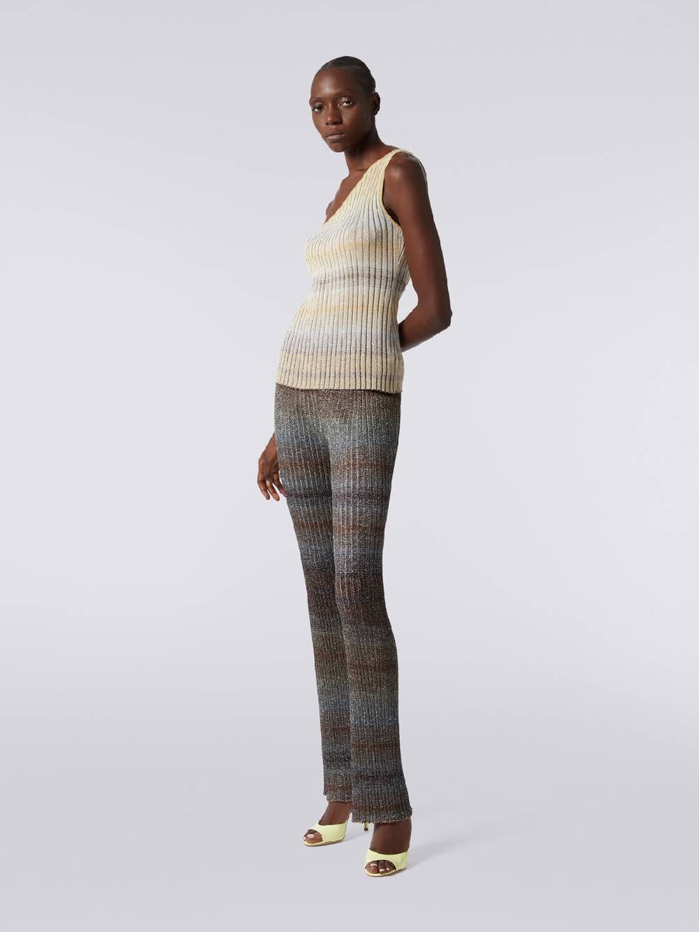 Missoni Pantaloni dritti in viscosa e lurex a costine Hotsell