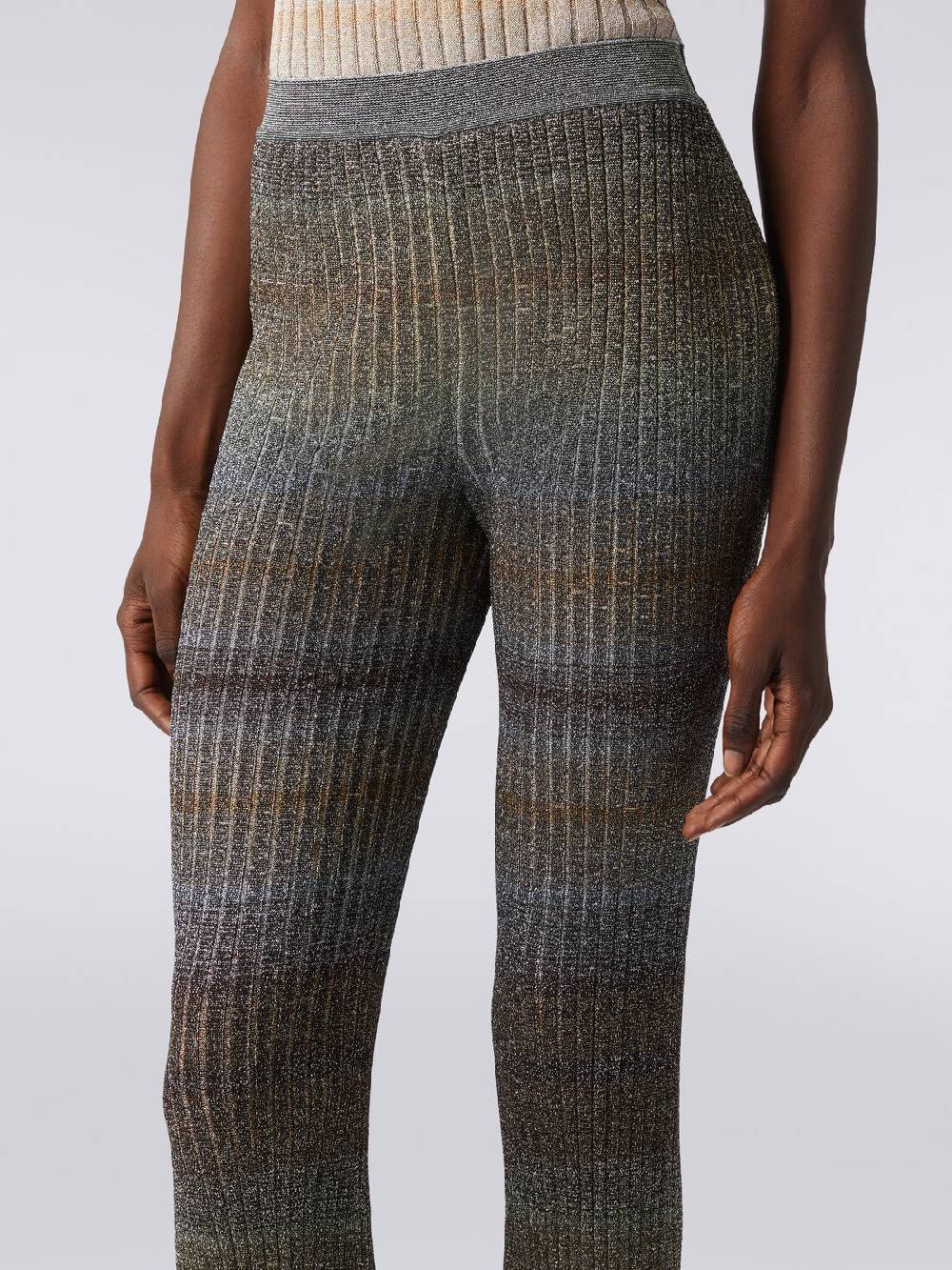 Missoni Pantaloni dritti in viscosa e lurex a costine Hotsell