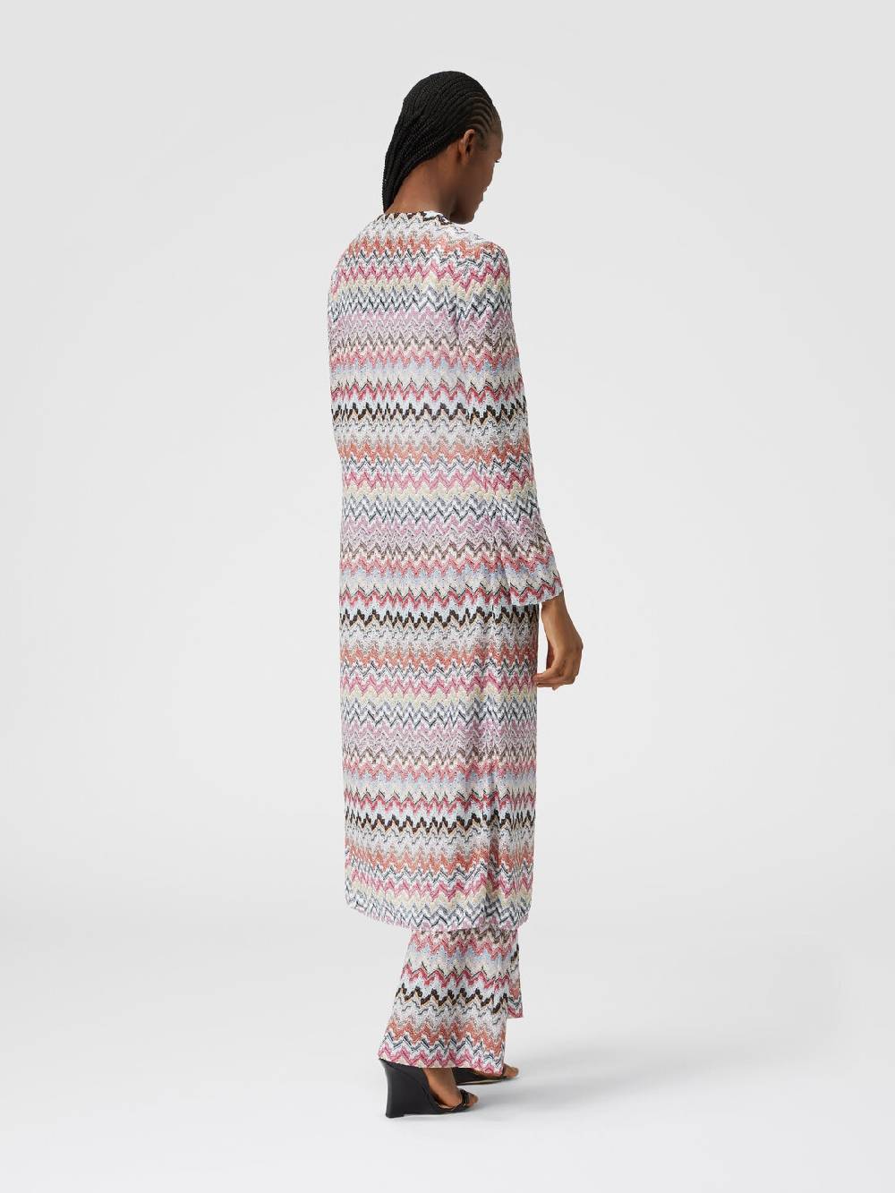 Missoni Pantaloni flare in misto viscosa lamé zig zag Vendite Flash