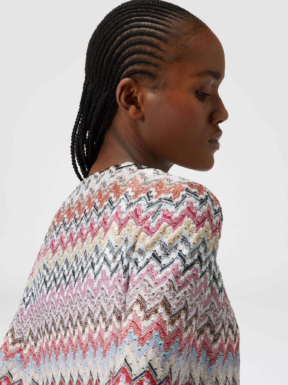 Missoni Cardigan lungo in maglia lamé zig zag Negozio