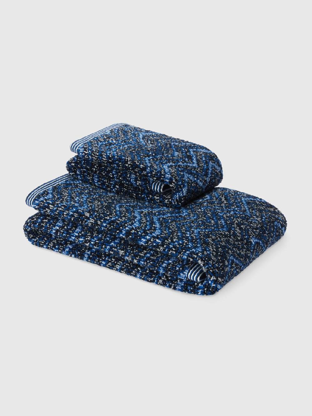 Missoni Set 2 pezzi di asciugamani da bagno Azul in spugna di cotone Moda